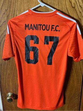 Men’s Orange Performance Soccer Jersey - #67